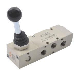 VALV ALAVANCA/TRAVA 1/4BSP 5/2V 90° SERIE 70 PINTURA EPOXI