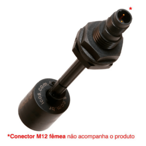 SENSOR DE NÍVEL LD361-M12 COM HASTE DE 100MM E 1 PONTO DE DETECÇÃO