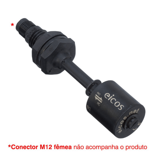 SENSOR DE NIVEL LD81-M12 COM HASTE DE 80MM E 1 PONTO DE DETECCAO