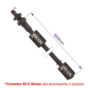 SENSOR DE NIVEL LE502-1-M12 COM HASTE DE 500MM E 2 PONTOS DE DETECCAO
