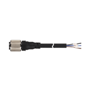 CONECTOR FEMEA M12 CABO 02 MTS 03 PINOS RETO VCC