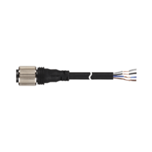 CONECTOR FEMEA M12 CABO 03 MTS 04 PINOS RETO VCC