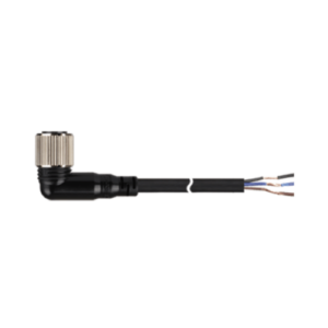 CONECTOR FEMEA M12 CABO 02 MTS 04 PINOS 3 FIOS ANGULAR VCC