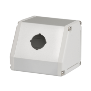 CAIXA PARA 01 BOTAO EM ALUMINIO TRIANGULAR